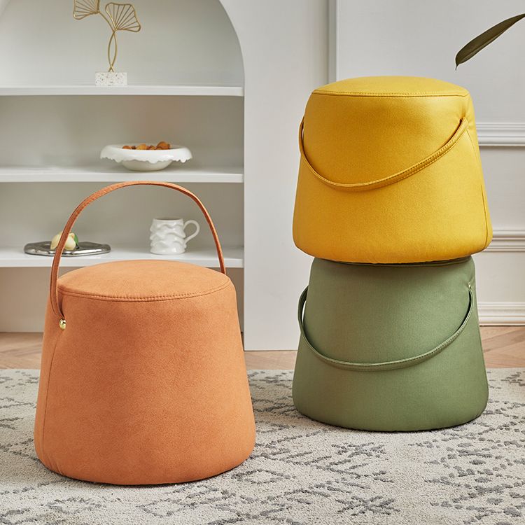 Fabric Standard Stool Modern Style Simple Household Round Footstool Clearhalo 'furn' 'furn_ottomans_poufs' 'Furniture' 'Living Room Furniture' 'Ottomans & Poufs' 'ottomans_poufs' 1200x1200_bf82ffde-ccdc-4e76-9c24-2f2c53c42ae1