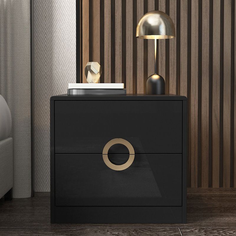 Contemporary Accent Table Nightstand Wooden Night Table with Drawers Clearhalo 'Bedroom Furniture' 'furn' 'furn_night_stand' 'Furniture' 'night_stand' 'Nightstands' 1200x1200_bf83c239-ffc9-4585-b141-3a8417d435e8