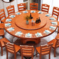 Traditional Solid Wood Dining Table Round Dinner Table for Dining Room Clearhalo 'Dining Tables & Seating' 'Dining Tables' 'dining_table' 'furn' 'furn_dining_table' 'Furniture' 'Kitchen & Dining Furniture' 1200x1200_bf83fc70-8075-4517-9755-9b5919a2ff6c