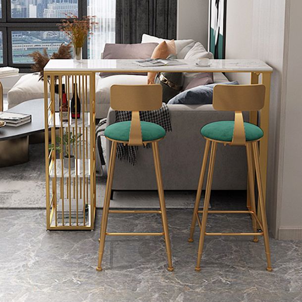 Stone Bar Table Traditional Luxury Rectangle Bar Table with Sled Base Clearhalo 'Bar Furniture' 'Bar Tables' 'bar_tables' 'Furniture' 'furniture_bar_tables' 'Kitchen & Dining Furniture' 1200x1200_bf84066b-11a8-47e0-9379-f7df168897c4