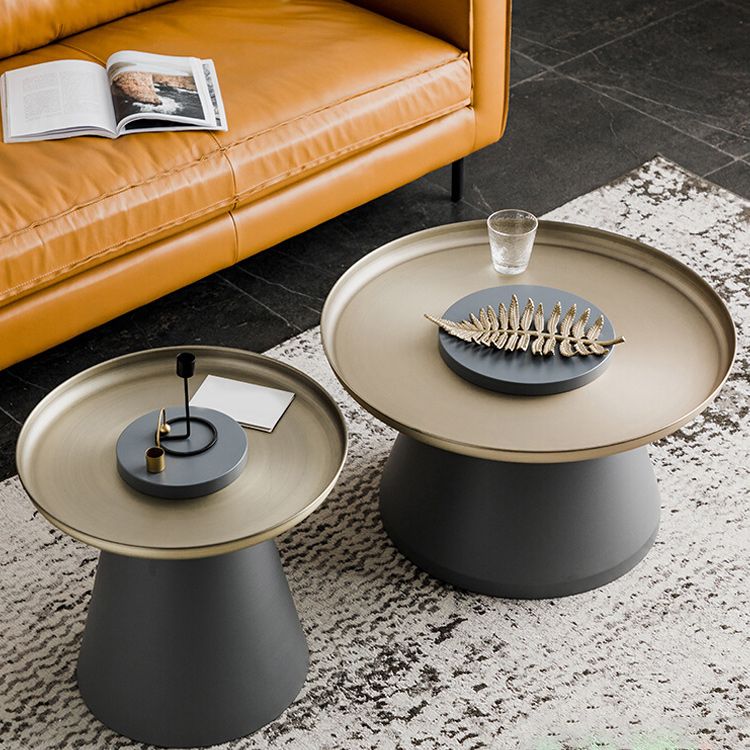 Mesa al final del pedestal de mediados de siglo Mesa lateral redonda para sala de estar