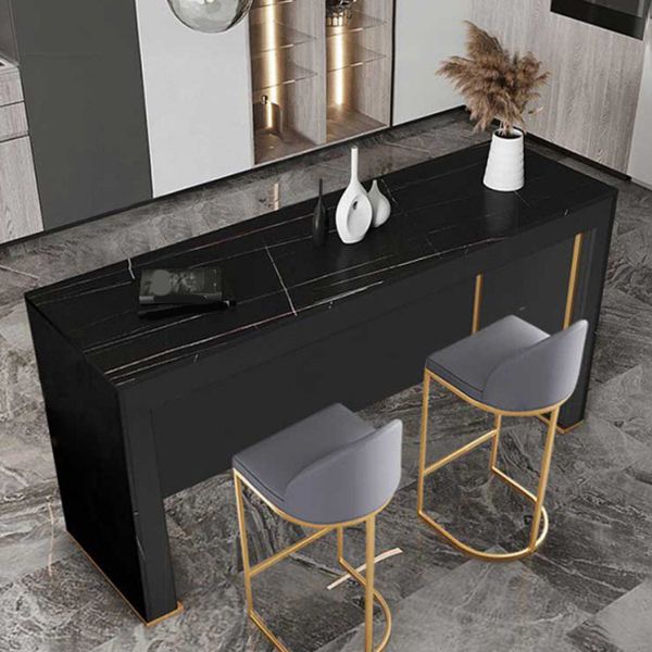 Modern Rectangle Bar Counter Table Sintered Stone Dining Table for Kitchen Clearhalo 'Bar Furniture' 'Bar Tables' 'bar_tables' 'furn' 'furn_bar_tables' 'Furniture' 'furniture_bar_tables' 'Kitchen & Dining Furniture' 1200x1200_bf86c2d6-65c0-4b19-b59f-168bbede6791