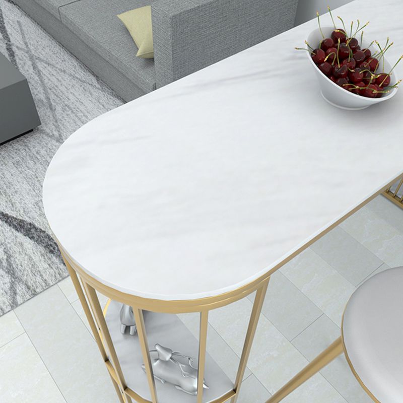 Rectangle Stone Bar Table Traditional Luxury Bar Dining Table with Sled Base Clearhalo 'Bar Furniture' 'Bar Tables' 'bar_tables' 'Furniture' 'furniture_bar_tables' 'Kitchen & Dining Furniture' 1200x1200_bf88be7b-093e-4350-95e1-40587569430f