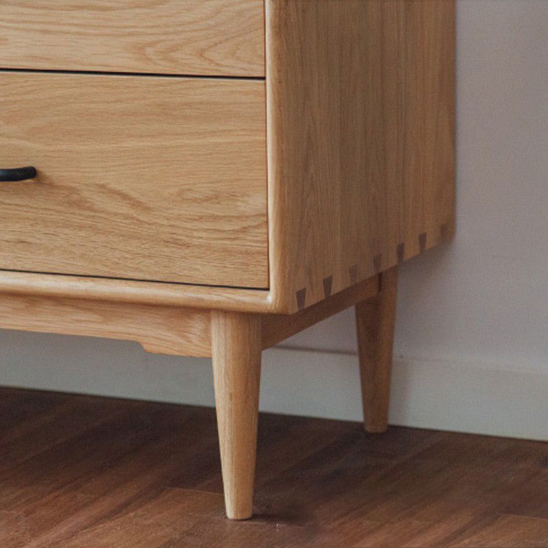 Scheda laterale domestica in legno moderno tavolo da sideboard rettangolare minimalista con cassetti