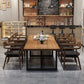 Metal Industrial Rectangle Table Pine Wood Top Indoor Table with Trestle Clearhalo 'Dining Tables & Seating' 'Dining Tables' 'dining_table' 'furn' 'furn_dining_table' 'Furniture' 'furniture_dining_table' 'Kitchen & Dining Furniture' 'kitchen' 'kitchen_dining_table' 1200x1200_bf8a6911-94cd-46a7-a50f-d59c3bbd719a