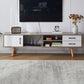 Solid Wood TV Stand & Media Console , Open Storage TV Console with Drawers Clearhalo 'furn' 'furn_tv_stands_entertainment_centers' 'Furniture' 'Living Room Furniture' 'TV Stands & Entertainment Centers' 'TV Stands & Media Storage Furniture' 'tv_stands_entertainment_centers' 1200x1200_bf8c2344-0754-4b6e-a253-0ffc6bc72678