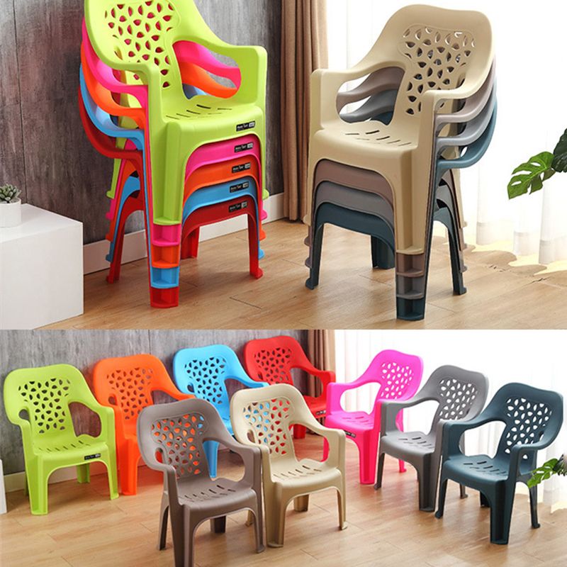 Contemporary Chair Dining Arm Chair for Kitchen with Plastic Legs Clearhalo 'Dining Chairs' 'Dining Tables & Seating' 'dining_chair' 'furn' 'furn_dining_chair' 'Furniture' 'furniture_dining_chair' 'Kitchen & Dining Furniture' 1200x1200_bf8eb75e-7e54-49b1-aefb-0247077367f8