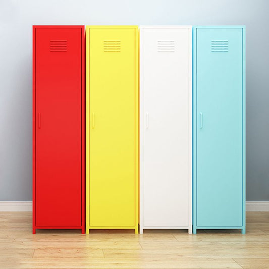 1ドアワードローブクローゼット66.5 "H脚付き現代的なスチールワードローブ鎧