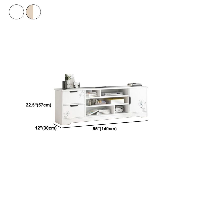 スカンジナビアのテレビメディアスタンドエンジニアリングウッドテレビスタンドコンソール