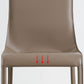 Contemporary Metal Dining Armless Chair Leather Dining Side Chair for Home Use Clearhalo ' kitchen&dining_furn' 'Dining Chairs' 'Dining Tables & Seating' 'dining_chair' 'furn' 'furn_dining_chair' 'Furniture' 'furniture_dining_chair' 'Kitchen & Dining Furniture' 'kitchen' 1200x1200_bf93b9f2-1f03-4cbd-ad4a-74bfea744dfa