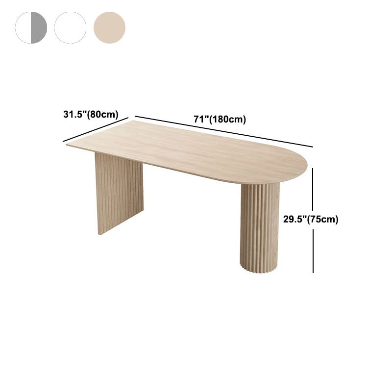 Irregular Shape Indoor Table for Restaurant Modern Island Table with Double Pedestal Clearhalo 'Dining Tables & Seating' 'Dining Tables' 'dining_table' 'furn' 'furn_dining_table' 'Furniture' 'furniture_dining_table' 'Kitchen & Dining Furniture' 'kitchen' 'kitchen_dining_table' 1200x1200_bf93f17e-f236-4a3e-b7aa-9455a9be6845