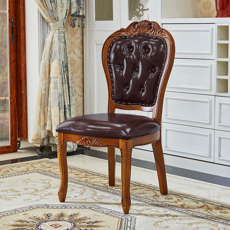 Scandinavian Style Rubberwood Chairs Open Back Dining Side Chair for Restaurant Clearhalo ' kitchen&dining_furn' 'Dining Chairs' 'Dining Tables & Seating' 'dining_chair' 'furn' 'furn_dining_chair' 'Furniture' 'furniture_dining_chair' 'Kitchen & Dining Furniture' 'kitchen' 1200x1200_bf9639bd-bcd1-4728-87ec-83588ef3300d