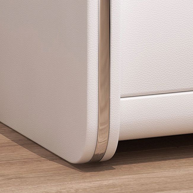 Table table de chevet de table en bois d'ingénierie avec tiroir