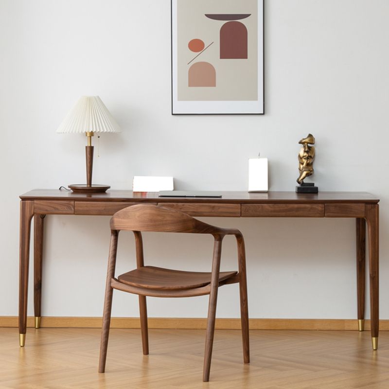 Contemporary Solid Wood Writing Desk Living Room Rectangular Office Desk Clearhalo 'furn' 'furn_office_desk' 'Furniture' 'Office Desks' 'Office Furniture' 'office_desk' 1200x1200_bf96e35f-aec8-4090-867d-2774115414c8