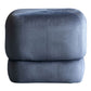 Modern Pouf Ottoman Velvet Upholstered Fade Resistant Solid Color Square Ottoman