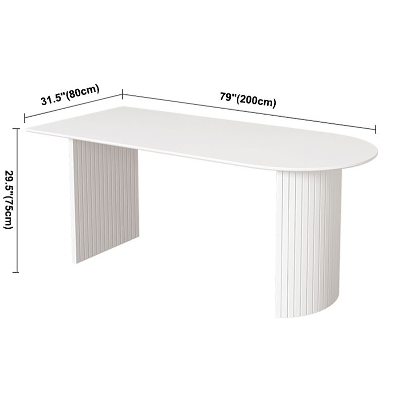 Solid Wood Contemporary Free Form Dining Table Marble Top Dining Table for Dining Room Clearhalo ' dining_table' 'Dining Tables & Seating' 'Dining Tables' 'furn' 'furn_dining_table' 'Furniture' 'furniture_dining_table' 'Kitchen & Dining Furniture' 'kitchen&dining_furn' 'kitchen' 'kitchen_dining_table' 1200x1200_bf98536f-53ca-4d1c-a75f-4d014b537bb8