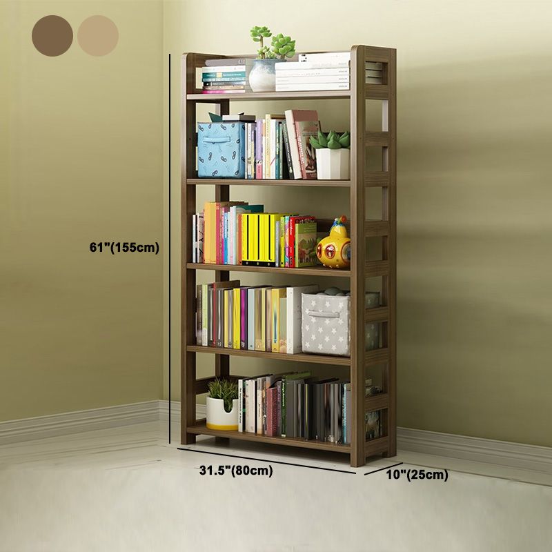 Moderne stijl open boekenplank massief hout etagere plank boekenkast