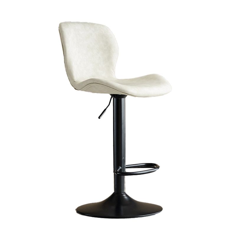 Contemporary Adjustable Height Stool Reception Leather Barstool Clearhalo 'Bar Furniture' 'Bar Stools' 'bar_stools' 'furn' 'furn_bar_stools' 'Furniture' 'Kitchen & Dining Furniture' 1200x1200_bf9a4ac9-adf1-4c81-9080-f44a898752d6
