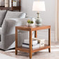 Ashwood Double Tier End Table Contemporary Rectangular Side Table for Living Room Clearhalo 'Coffee & Accent Tables' 'End & Side Tables' 'end_side_table' 'end_side_tables' 'furn' 'furn_end_side_tables' 'Furniture' 'furniture_end_side_table' 'Living Room Furniture' 1200x1200_bf9b19d9-3a9f-4dd7-b059-13538514aed9