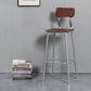 Industrial Style Ironwork Barstool Solid Wood Seat Bar High Chair with Backrest Clearhalo 'Bar Furniture' 'Bar Stools' 'bar_stools' 'furn' 'furn_bar_stools' 'furniture_bar_stools' 'Kitchen & Dining Furniture' 'kitchen&dining_furn' 'kitchen' 'kitchen_furn' Furniture' 1200x1200_bf9ca62c-1942-4d57-84ac-a85c47a4afe0
