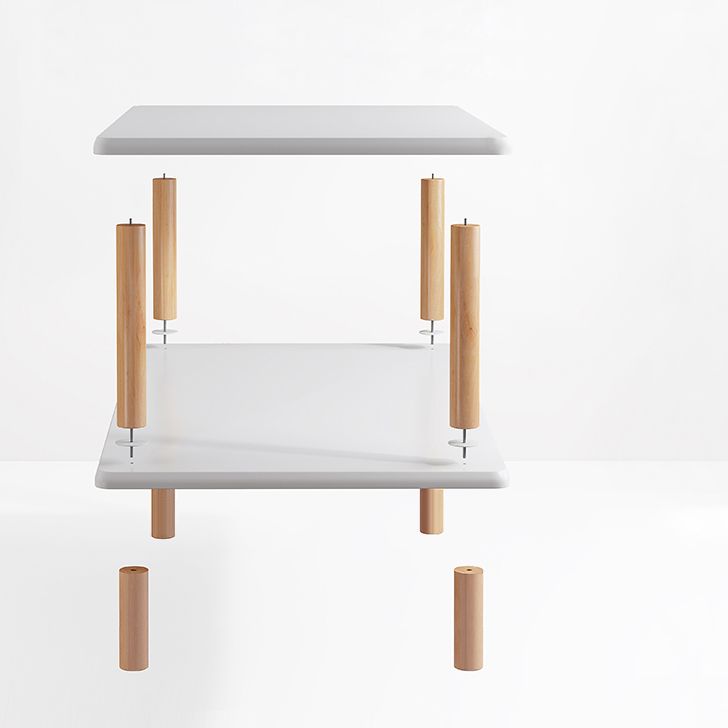 Scandinavian Bookshelf Engineered Wood Shelf Bookcase for Office Clearhalo 'Bookcases' 'furn' 'furn_bookcases' 'Furniture' 'Office Furniture' 1200x1200_bf9f1dc4-73f5-4b88-9efe-f0f9309804b3