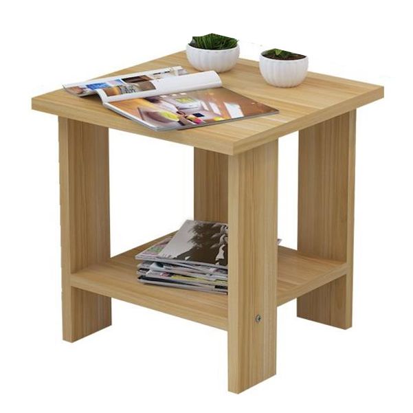 Wood Accent Table Nightstand Open Storage Night Table with 2 Shelves Clearhalo 'Bedroom Furniture' 'furn' 'furn_night_stand' 'Furniture' 'night_stand' 'Nightstands' 1200x1200_bfa26a17-f32e-4afd-b1dd-ef6009cf9a5e