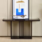 Mesa de consola contemporánea de forma rectángulo Sofá de consola de cenizas marrón oscuro