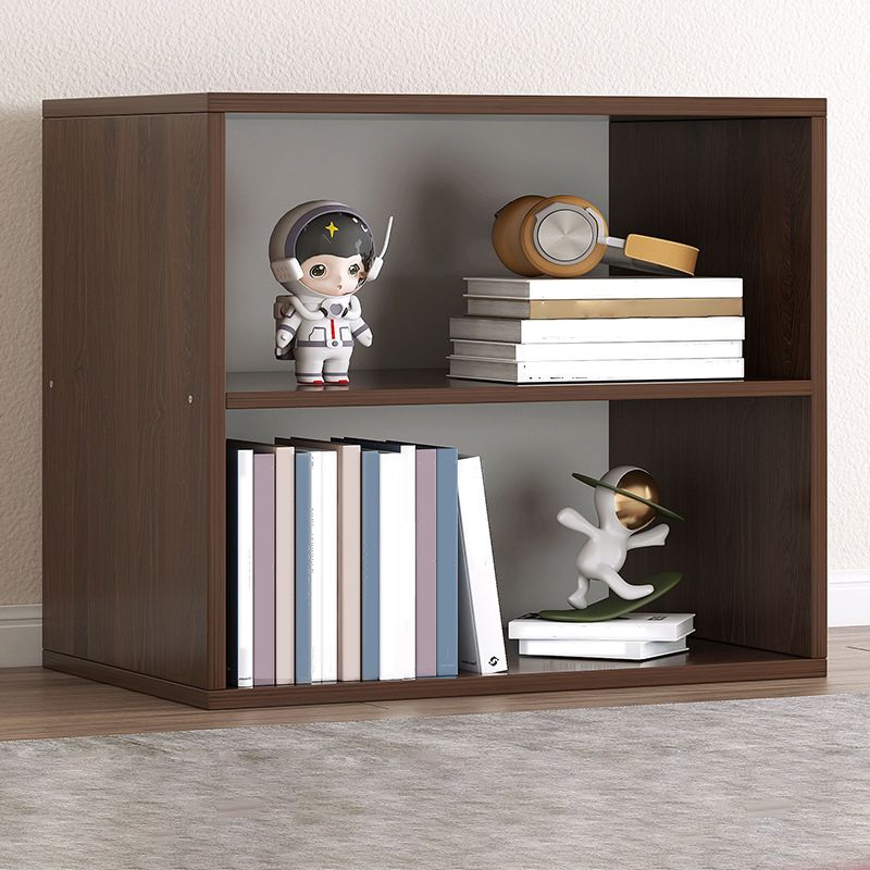 Contemporary Engineer Wood Bookshelf Open Back Bookcase,13.8"L x 9.4"W x 13.8"H