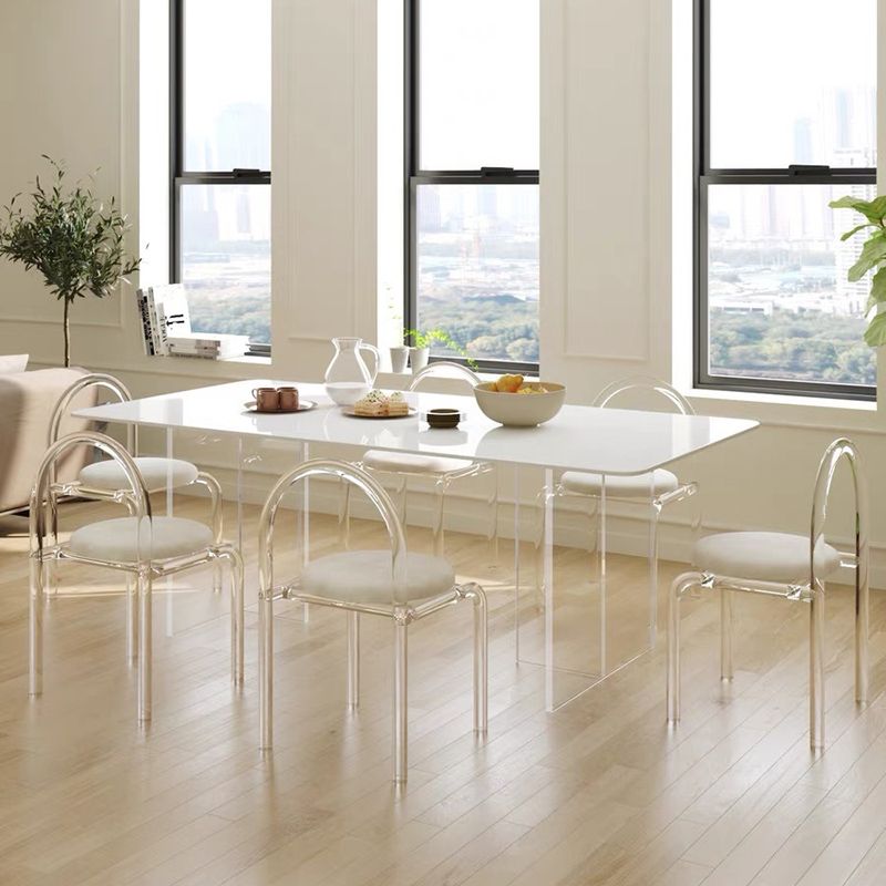 Moderno 1/7 pezzi da pranzo set in pietra tavolo da pranzo per cucina sala da pranzo