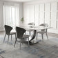 Modern Style Sintered Stone Rectangle Table Set 1/4/5/7 Pieces Dining Set Clearhalo 'Dining Room Sets' 'Dining Tables & Seating' 'dining_room_set' 'furn' 'furn_dining_room_set' 'Furniture' 'Kitchen & Dining Furniture' 1200x1200_bfa54ebe-209e-4842-8022-aca7ba9a64c3