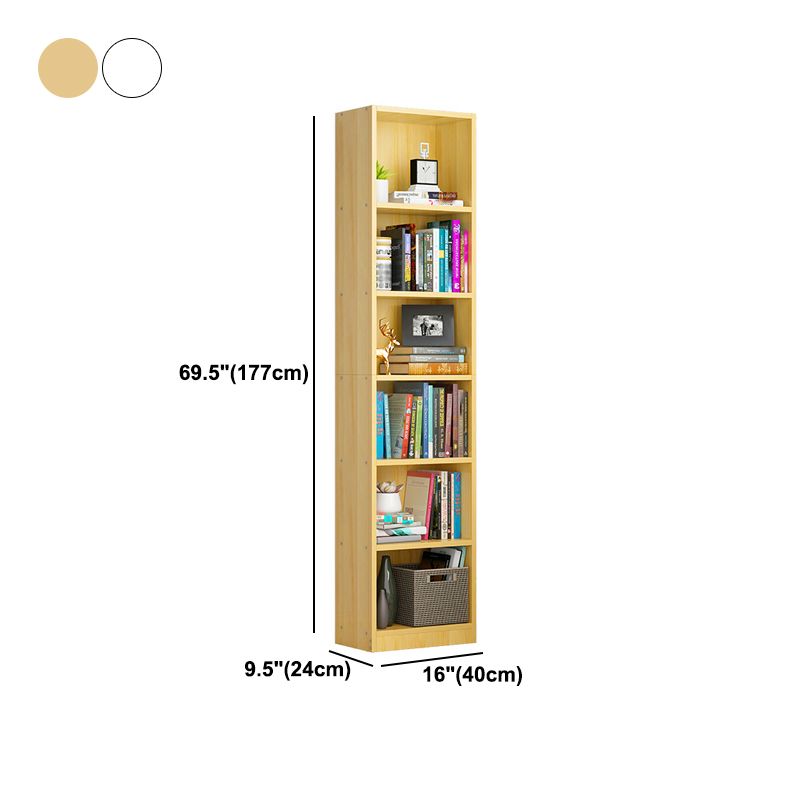 Modern Style Wooden Bookshelf Standard Closed Back Shelf Bookcase Clearhalo 'Bookcases' 'furn' 'furn_bookcases' 'Furniture' 'furniture_bookcases' 'kitchen' 'kitchen_bookcases' 'Living Room Furniture' 'Office Furniture' 1200x1200_bfa57e5e-d0dc-46bc-b37c-e434f8ef4827