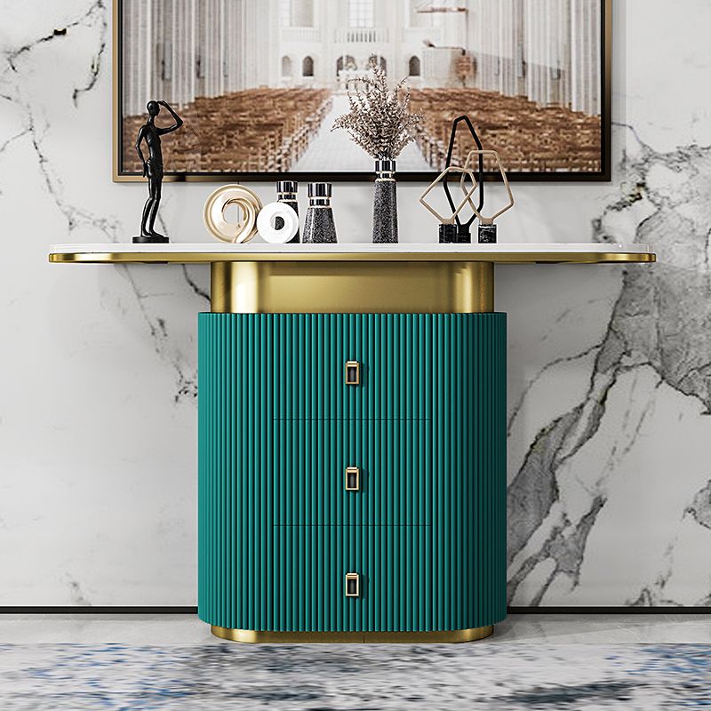 Tavolo console in pietra glam tavolo da divano console resistente ai graffi per la sala