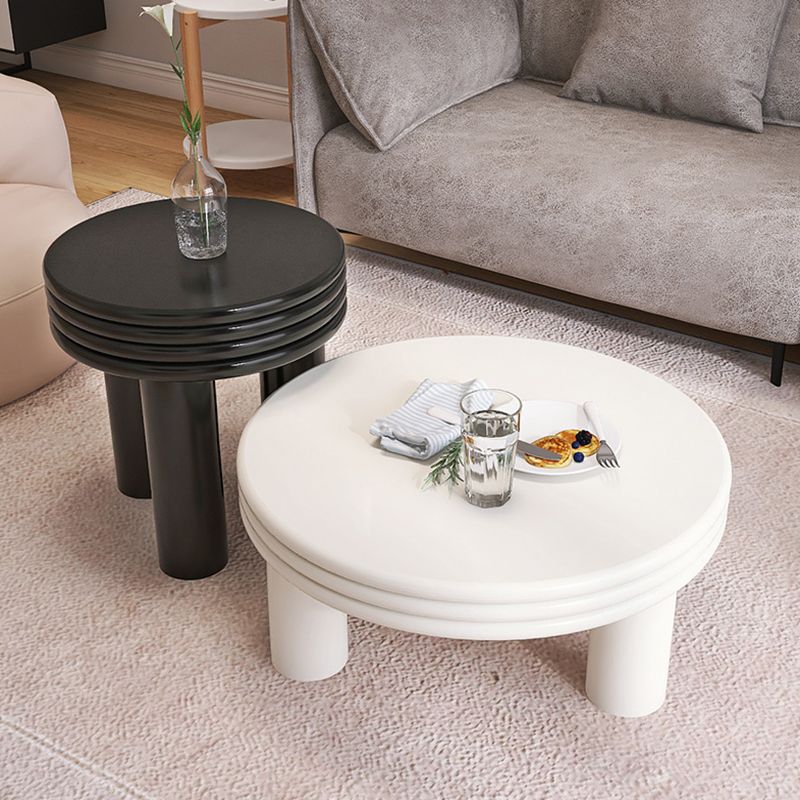 Contemporary Simple 3 Legs Coffee Table Round Wood Cocktail Table Set Clearhalo 'Coffee & Accent Tables' 'Coffee Tables' 'coffee_tables' 'furn' 'furn_coffee_tables' 'Furniture' 'Living Room Furniture' 1200x1200_bfa90b70-ebcb-4cc2-9c63-153f93504da4