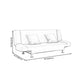 29.53" H Linen Armless Sofa with Tight Back Convertible Sofa for Living Room, Apartment Clearhalo 'furn' 'furn_sofas' 'Furniture' 'furniture_sofas' 'kitchen' 'kitchen_sofas' 'Living Room Furniture' 'Sofa' 'sofas' 1200x1200_bfa96ea4-1149-4ef1-99c9-b8a26306c0ee