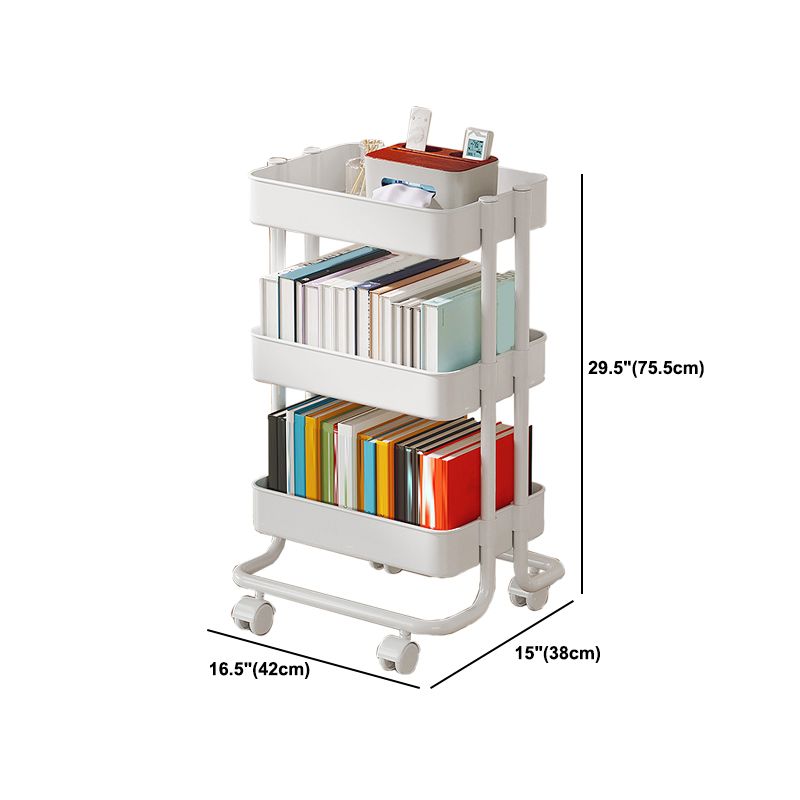Modernes plastisches Bücherregal White Etagere vertikal offenes Regal Bücherregal