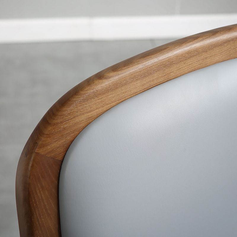 Nordic Style Armless Chair Wood Open Back Dining Side Chair with Upholstered Clearhalo 'Dining Chairs' 'Dining Tables & Seating' 'dining_chair' 'furn' 'furn_dining_chair' 'Furniture' 'furniture_dining_chair' 'Kitchen & Dining Furniture' 1200x1200_bfb09ad1-d7e5-408a-a0b3-96f5ac9080e3