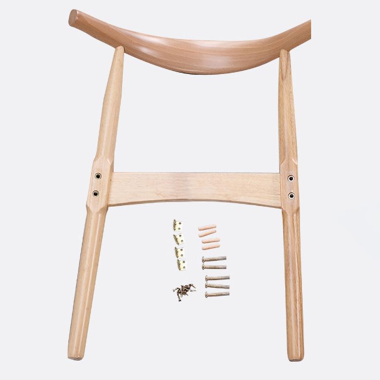 Scandinavian Wood Dining Chairs Indoor Armless Open Back Dining Side Chair Clearhalo ' kitchen&dining_furn' 'Dining Chairs' 'Dining Tables & Seating' 'dining_chair' 'furn' 'furn_dining_chair' 'Furniture' 'furniture_dining_chair' 'Kitchen & Dining Furniture' 'kitchen' 1200x1200_bfb5d5fd-a3f2-4561-bfb3-45427b73d578