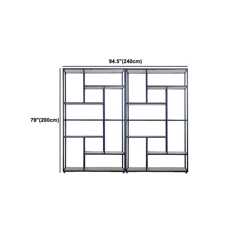Scaffale moderno a pavimento in ferro Scaffale per libri Etagere largo 12 pollici