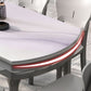 Modern Scalable Stone Dining Table Rubber Base for Dining Room