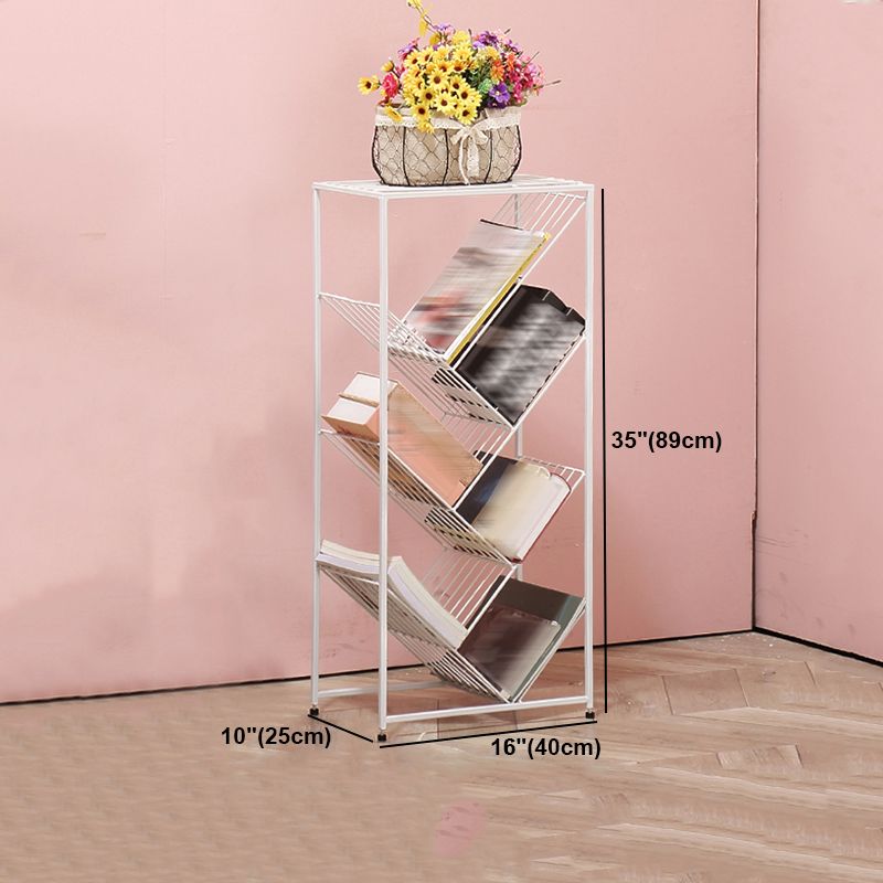 Contemporary Corner Bookcase Geometry Vertical Bookshelf for Living Room Clearhalo 'Bookcases' 'furn' 'furn_bookcases' 'Furniture' 'furniture_bookcases' 'Office Furniture' 1200x1200_bfba654d-3d6c-4993-b7df-8f69fe12d1af