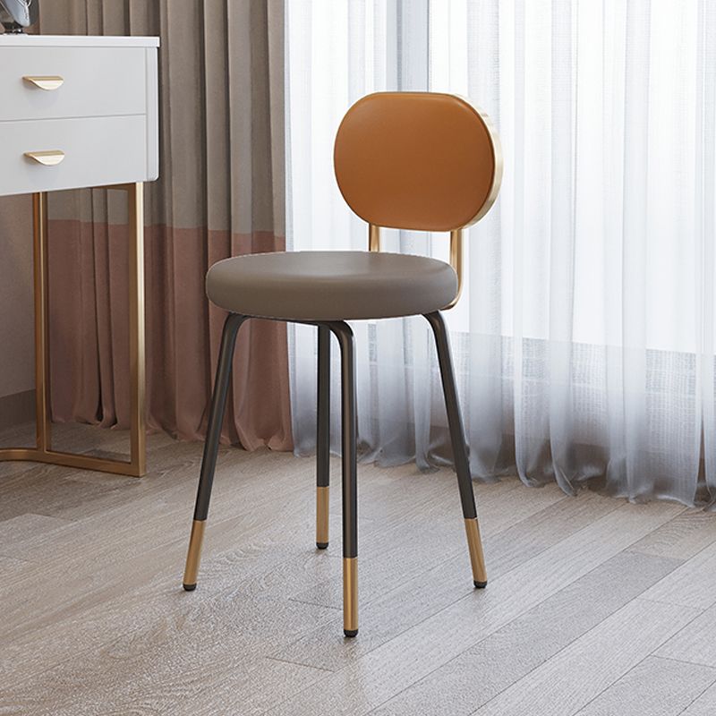 Nordic Design Open Back Side Armless Chairs Faux Leather Side Chair Clearhalo ' kitchen&dining_furn' 'Dining Chairs' 'Dining Tables & Seating' 'dining_chair' 'furn' 'furn_dining_chair' 'Furniture' 'furniture_dining_chair' 'Kitchen & Dining Furniture' 'kitchen' 1200x1200_bfbb3ed5-d9ab-4303-849e-291c5e44af7c