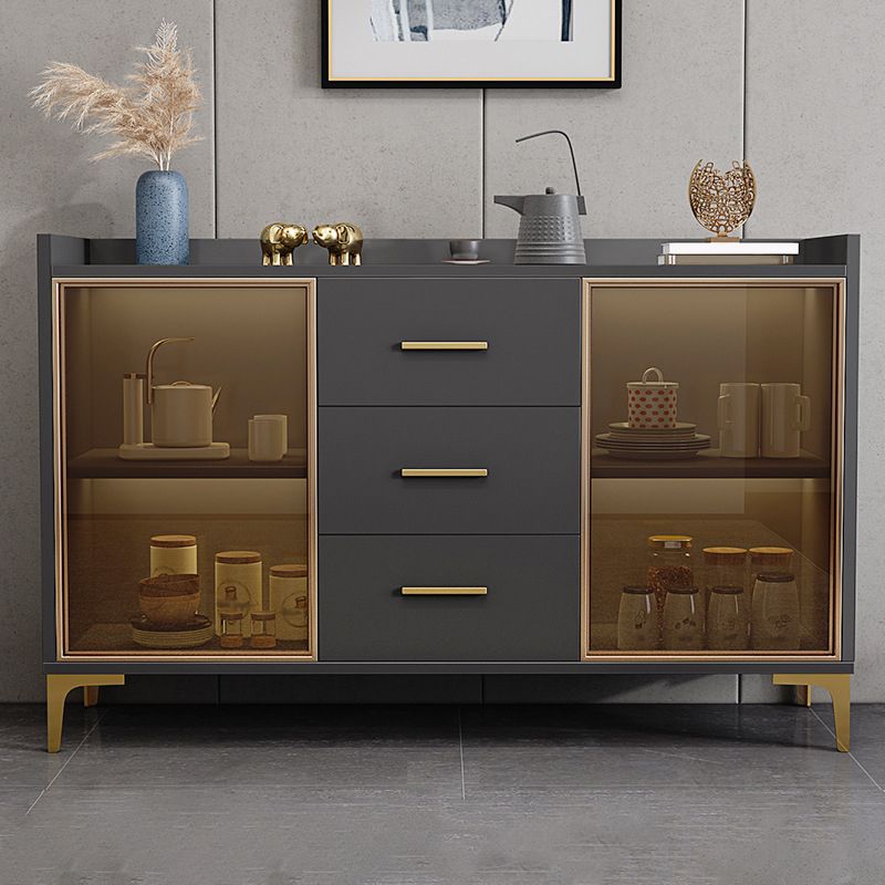 Hedendaagse sideboard houten laden kasten inclusief keukenkasten