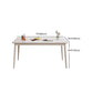 Modern 1/4/5 Pieces Dining Room Table Rectangle Stone Furniture in White
