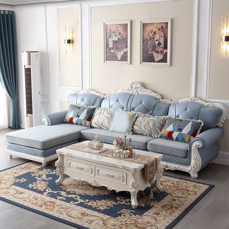 72 "largeur country sectionnel canapé en cuir sectionnel