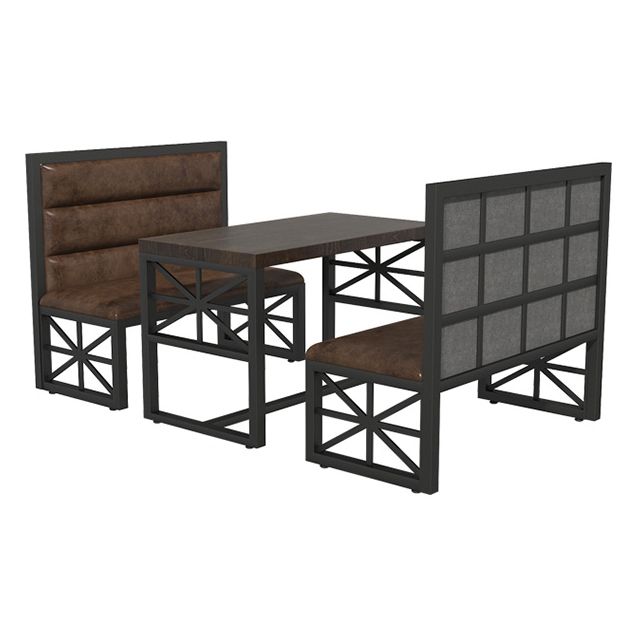 Industrial Solid Wood Dinner Room Kitchen Table Brown Trestle Base Table for Dinning Room Clearhalo ' dining_table' 'Dining Tables & Seating' 'Dining Tables' 'furn' 'furn_dining_table' 'Furniture' 'furniture_dining_table' 'Kitchen & Dining Furniture' 'kitchen&dining_furn' 'kitchen' 'kitchen_dining_table' 1200x1200_bfc52b30-7e71-4fb7-a678-bc18ec151a9c