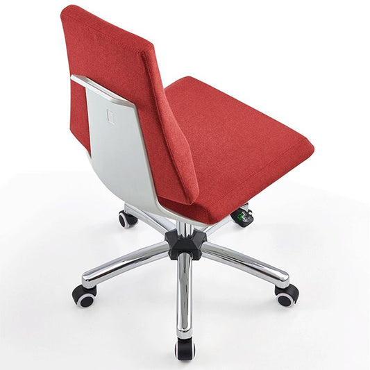 Moderne bureaustoel verstelbare stoelhoogte armloze bureau stoel met wielen