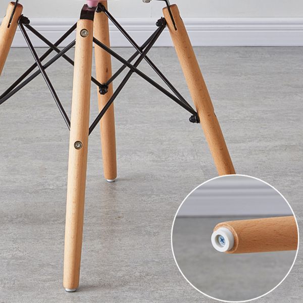 Contemporary Style Plastic Dining Room Chair Home Side Solid Back Armless Chair for Kitchen Clearhalo ' kitchen&dining_furn' 'Dining Chairs' 'Dining Tables & Seating' 'dining_chair' 'Furniture' 'furniture_dining_chair' 'Kitchen & Dining Furniture' 'kitchen' 1200x1200_bfc812df-876c-4d4e-bf1c-fdacebb234f5