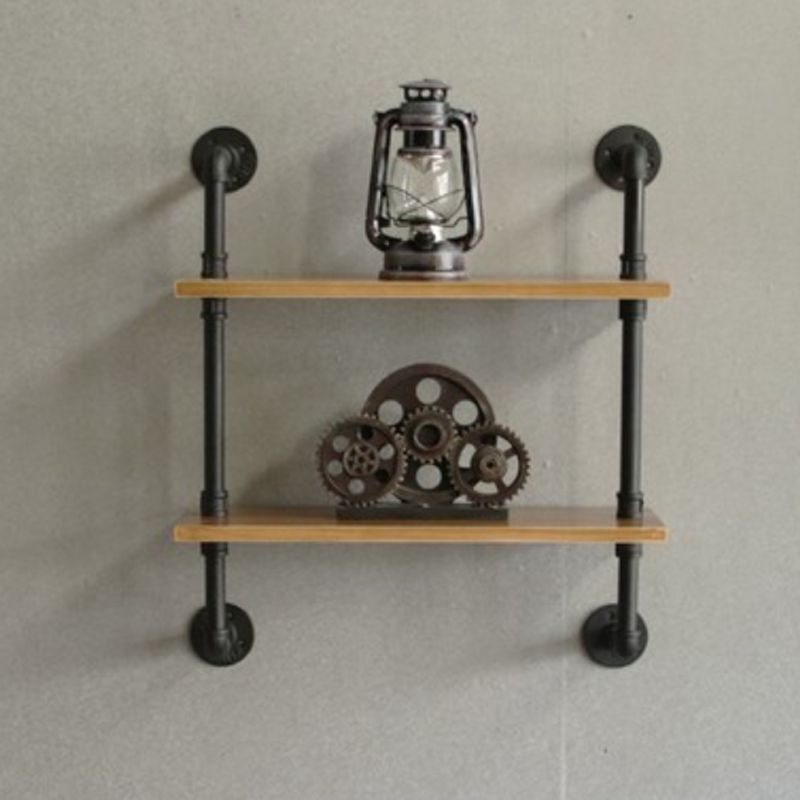 Wall Mounted Bookcase Industrial Metal Floating Shelf for Study Room Clearhalo 'Bookcases' 'furn' 'furn_bookcases' 'Furniture' 'furniture_bookcases' 'kitchen' 'kitchen_bookcases' 'Living Room Furniture' 'Office Furniture' 1200x1200_bfc8a057-fcd5-4840-8a54-7dd2814eb7ec