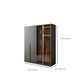 Modern Glass Wardrobe Wardrobe Armoire Wardrobe Cabinet for Home