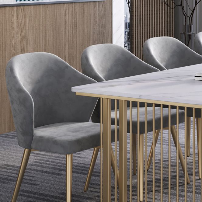 Scrivania per ufficio in stile industriale rettangolo di scrittura di marmo artificiale